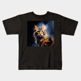 Calico cat art Kids T-Shirt